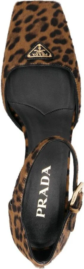 Prada 45Mm Triangle-Enamel Pumps - Image 2