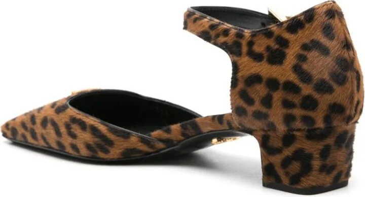 Prada 45Mm Triangle-Enamel Pumps - Image 3