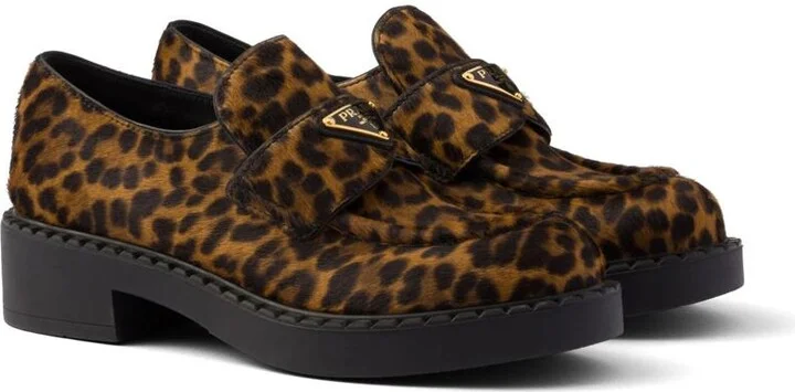 Prada 50Mm Chocolate Loafers - Image 2