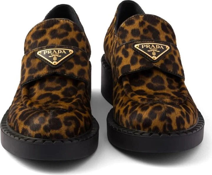 Prada 50Mm Chocolate Loafers - Image 5