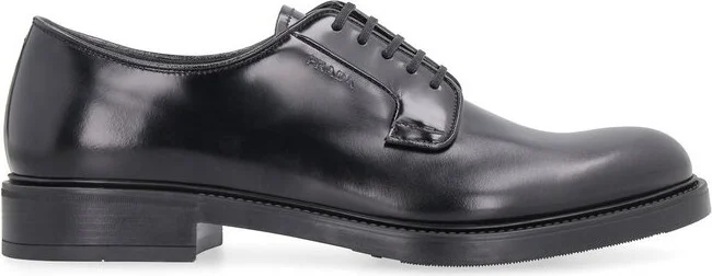 Prada Almond Toe Derby Shoes