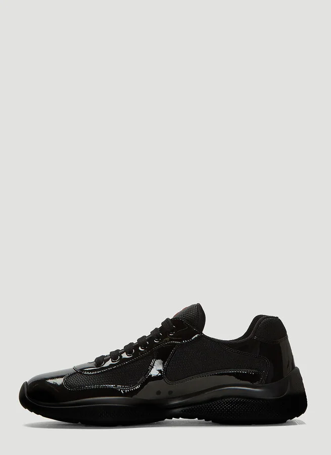 Prada America's Cup Lace-up Sneakers - Man Sneakers Black Uk - 08 - Image 3