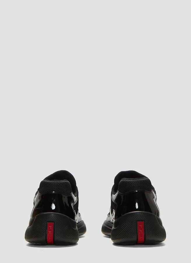 Prada America's Cup Lace-up Sneakers - Man Sneakers Black Uk - 08 - Image 4