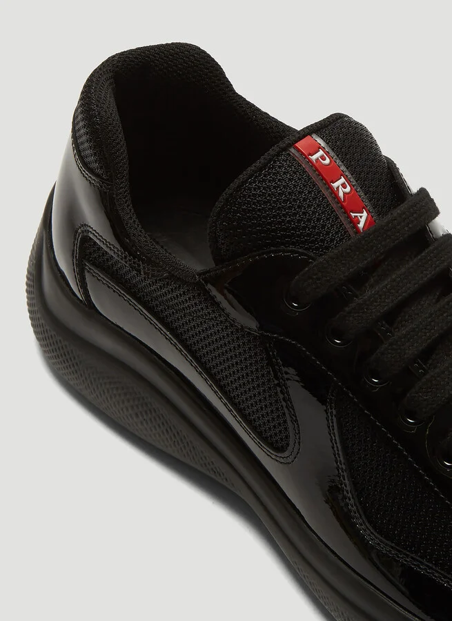 Prada America's Cup Lace-up Sneakers - Man Sneakers Black Uk - 08 - Image 5