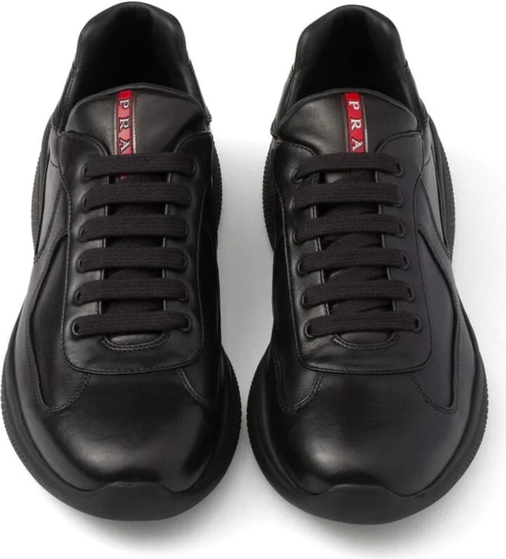 Prada America'S Cup Leather Sneakers - Image 5