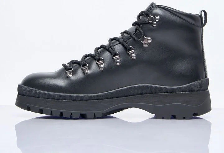 Prada Brixxen Lace-up Boots - Man Boots Black Uk - 10 - Image 4