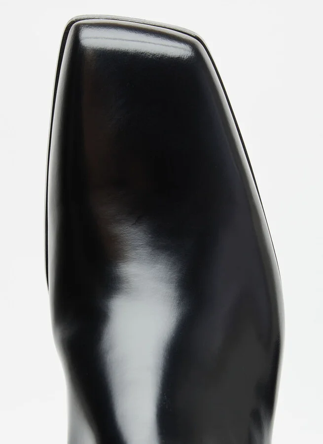 Prada Brushed Leather Boots - Man Boots Black Uk - 11 - Image 7