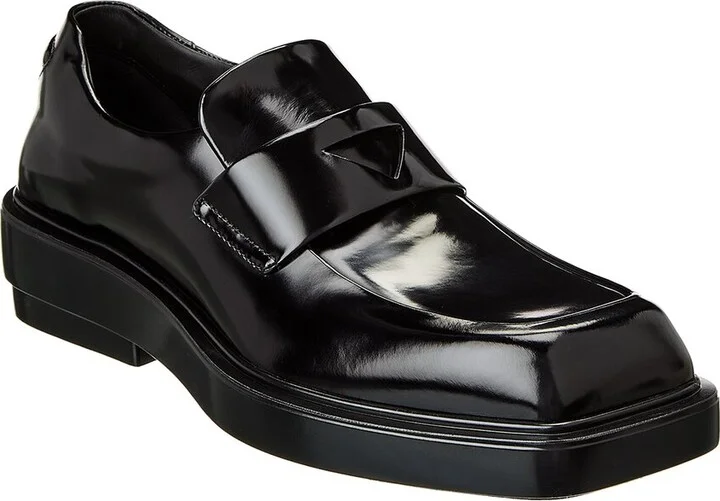 Prada Brushed Leather Loafer