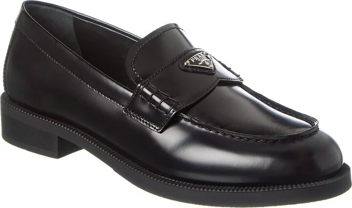 Prada Brushed Leather Loafer