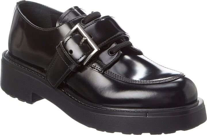 Prada Brushed Leather Loafer
