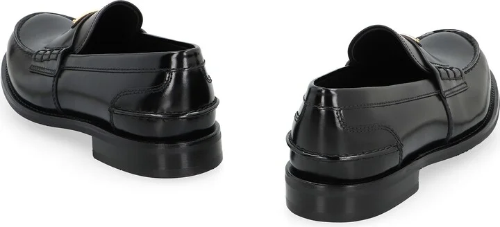 Prada Brushed Leather Loafers - Image 4