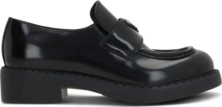 Prada Brushed Leather Loafers