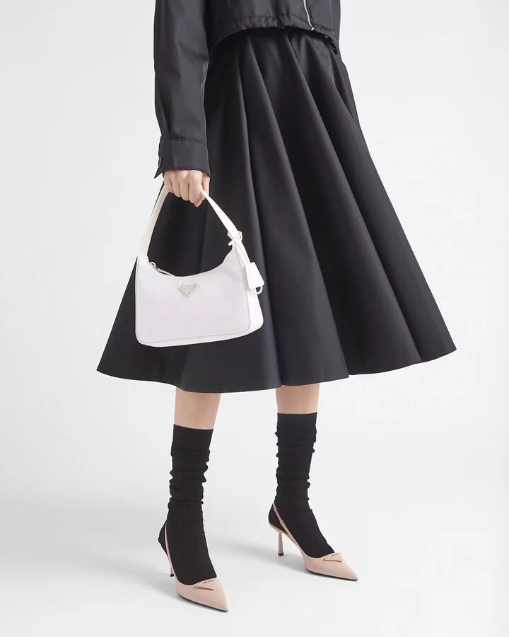 Prada Brushed Leather Slingback Pumps - Image 2