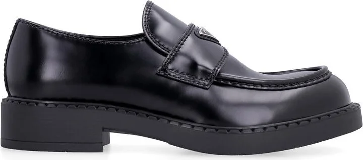 Prada Chocolate Leather Loafers