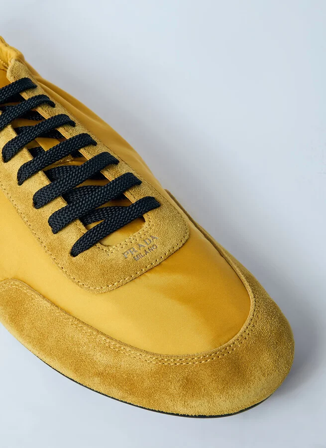 Prada Collapse Re-nylon And Suede Sneakers - Man Sneakers Brown Uk - 08 - Image 3