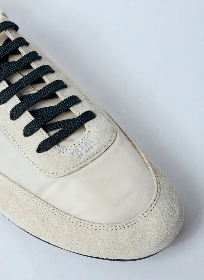 Prada Collapse Re-nylon And Suede Sneakers - Man Sneakers White Uk - 09 - Image 3