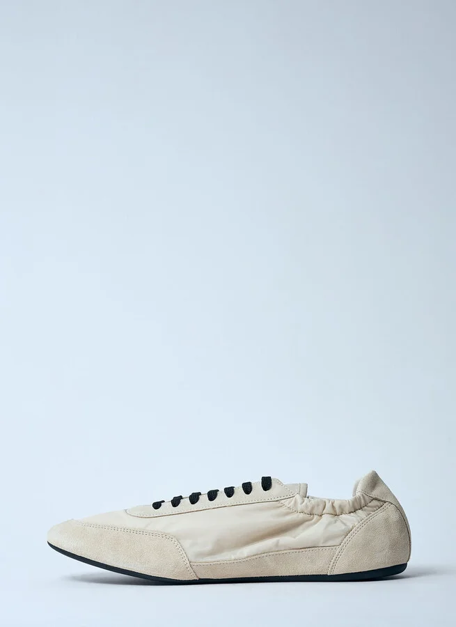 Prada Collapse Re-nylon And Suede Sneakers - Man Sneakers White Uk - 09 - Image 4