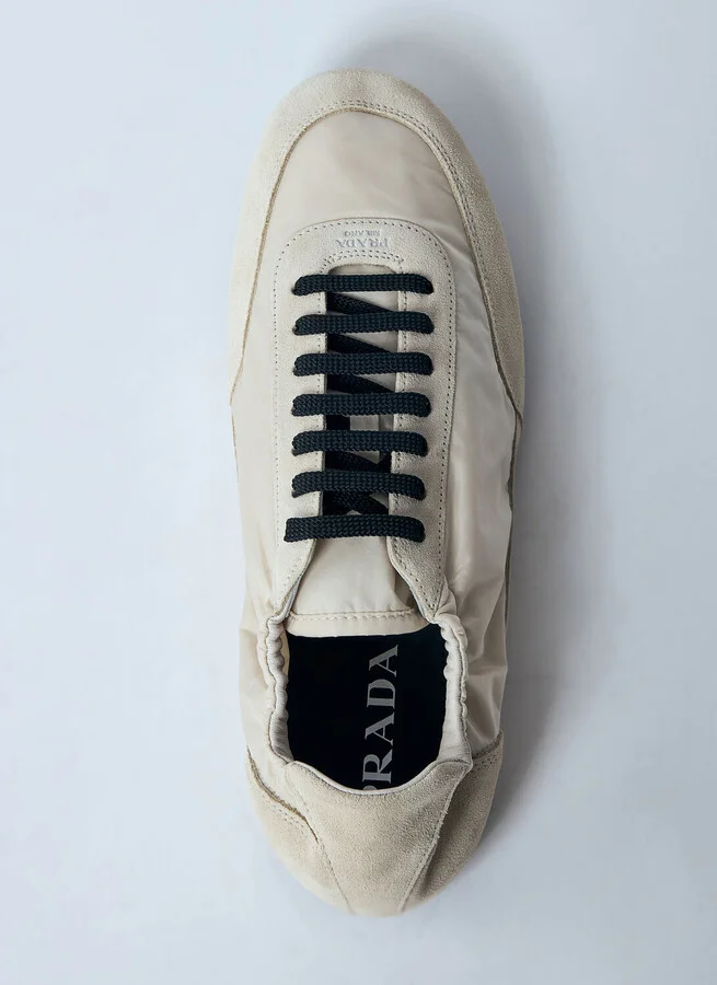 Prada Collapse Re-nylon And Suede Sneakers - Man Sneakers White Uk - 09 - Image 5