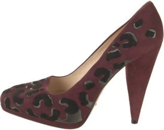 Animal Print, Burgundy