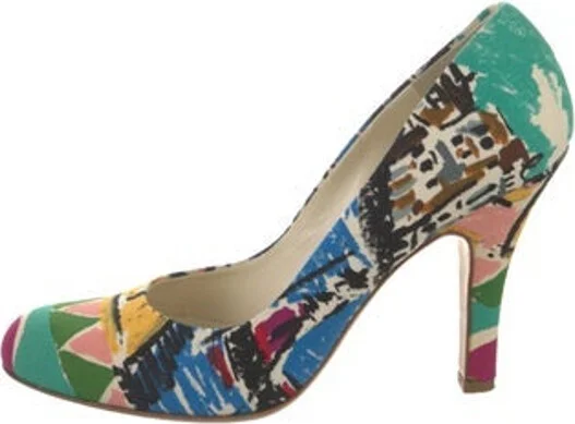 Blue, Green, Pattern Prints, Yellow