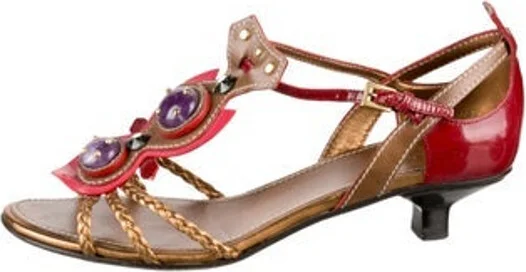 Gold, Pattern Prints, Red