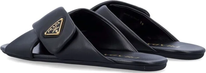 Prada Criss-Cross Logo Slides - Image 4