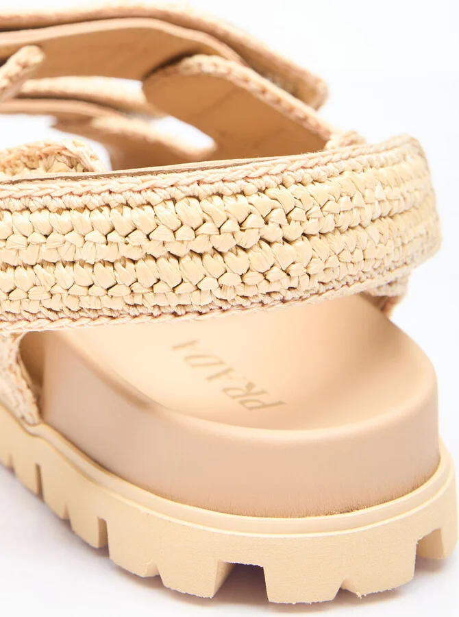 Prada Crochet Sandals - Woman Sandals Beige Eu - 37 - Image 5