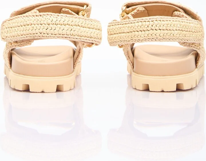Prada Crochet Sandals - Woman Sandals Beige Eu - 37 - Image 6