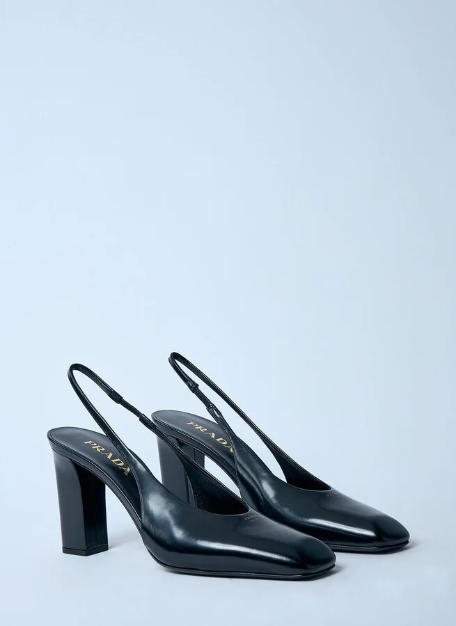 Prada Decolette Leather Heels - Woman Heels Black Eu - 37 - Image 2