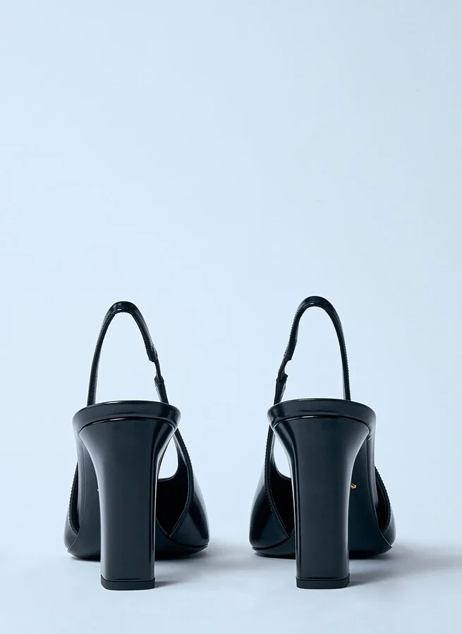 Prada Decolette Leather Heels - Woman Heels Black Eu - 37 - Image 6
