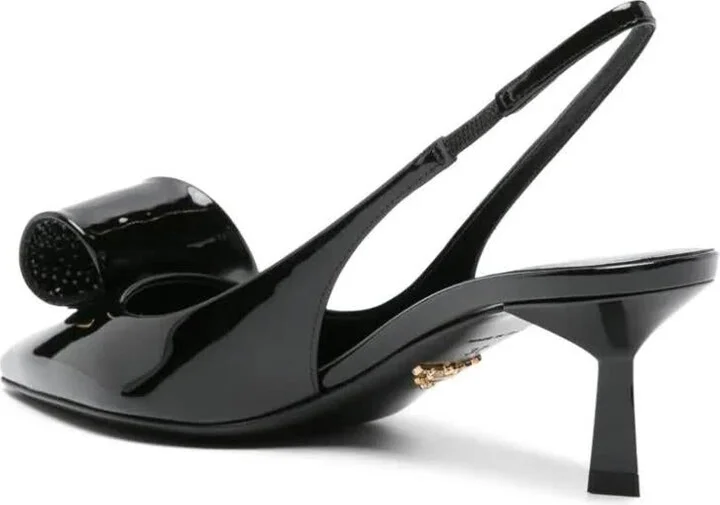 Prada Decollete Vernice E Crystal Shoes - Image 3