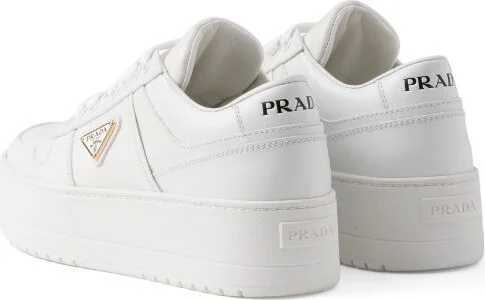 Prada Downtown Bold Leather Sneakers - Image 3