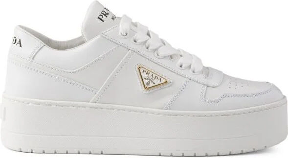 Prada Downtown Bold Leather Sneakers