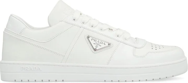 Prada Downtown Leather Low-Top Sneakers