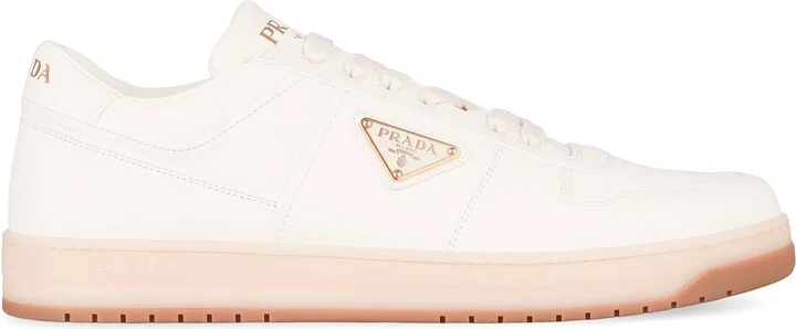 Prada Downtown Leather Sneakers - Image 2