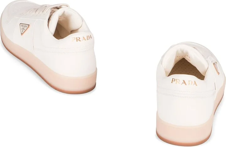 Prada Downtown Leather Sneakers - Image 4