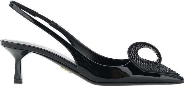 Prada Embellished Slingback Pumps