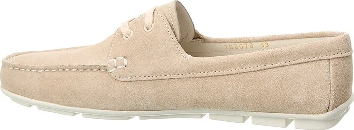 Prada Embossed Suede Driving Shoe - Image 2