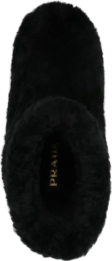 Prada Faux-Shearling Boots - Image 4