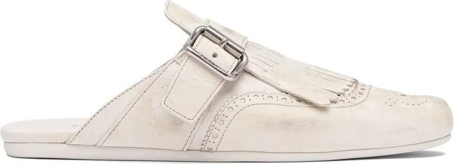 Prada Fringe-Detailed Slip-On Mules