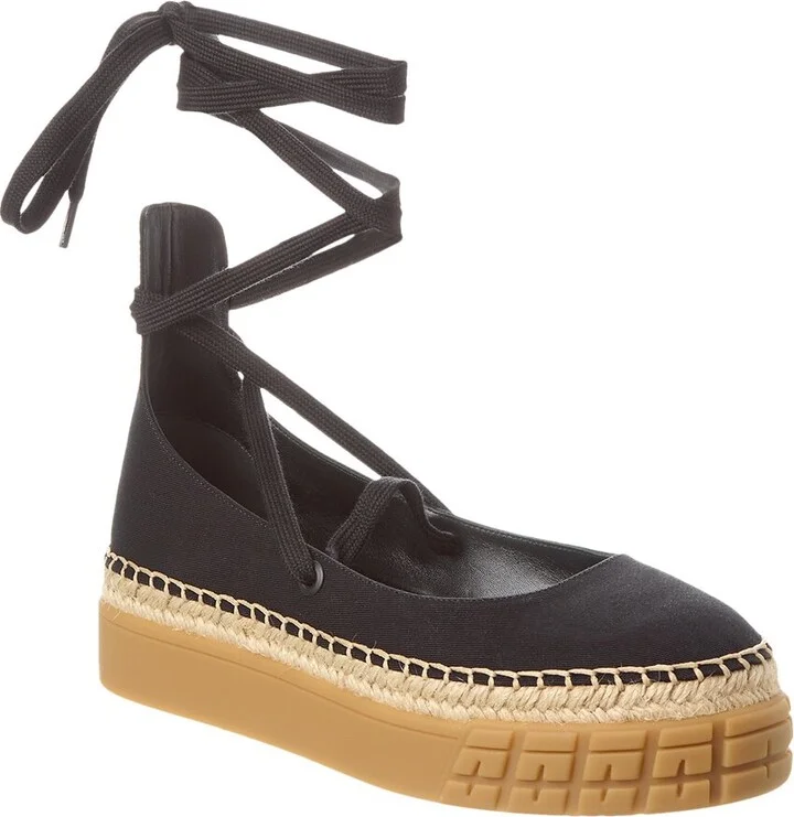 Prada Gabardine Platform Espadrille