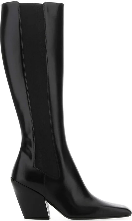 Prada Heeled Square Toe Boots