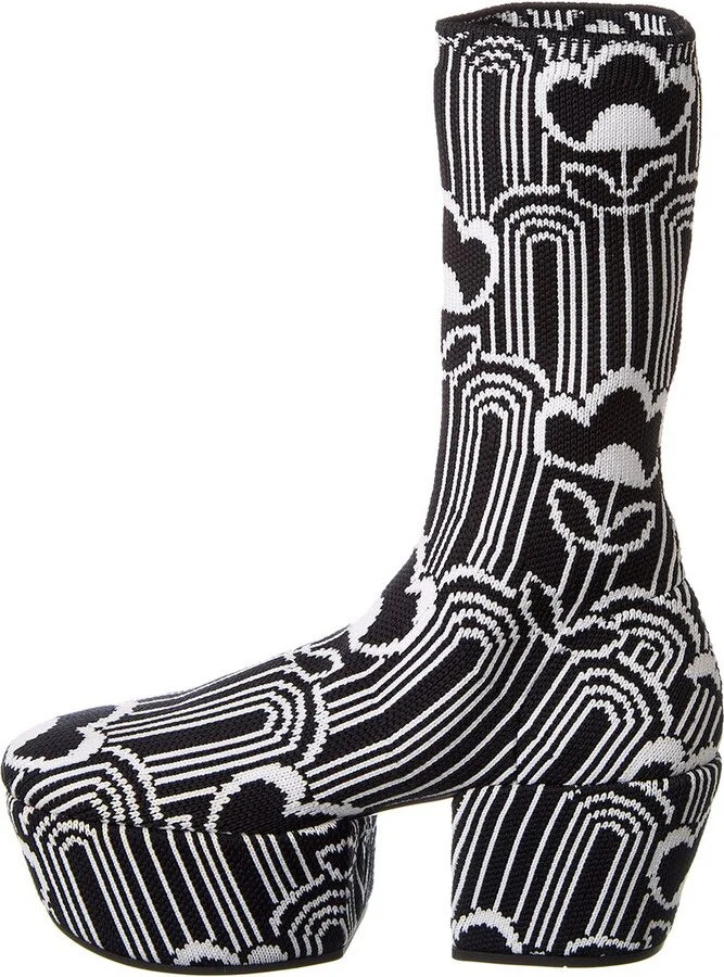 Prada Jacquard Knit Platform Boot - Image 2