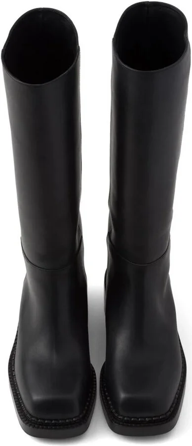 Prada Knee-High 55Mm Leather Boots - Image 4