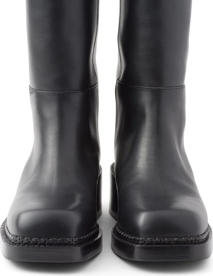 Prada Knee-High 55Mm Leather Boots - Image 5