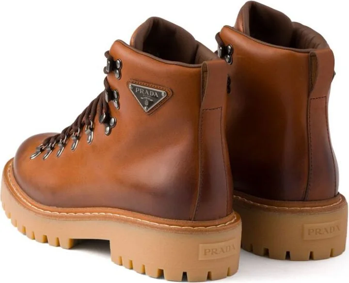Prada Lace-Up Ankle Boots - Image 6