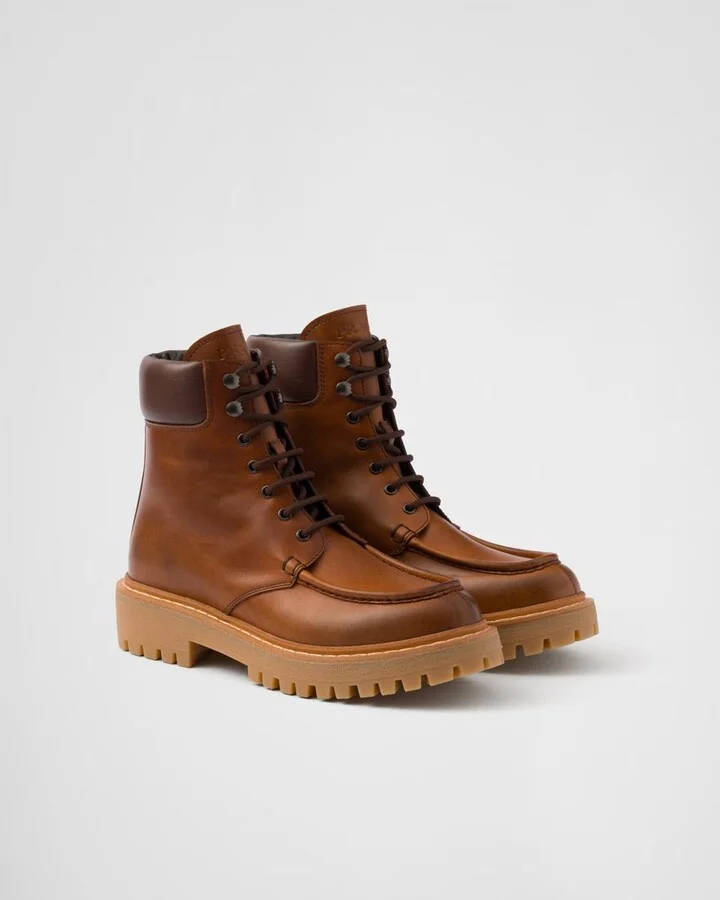 Prada Leather Ankle Boots - Image 2