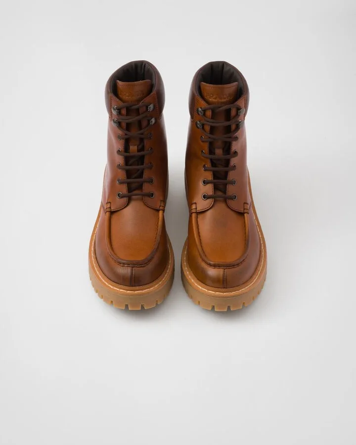 Prada Leather Ankle Boots - Image 3
