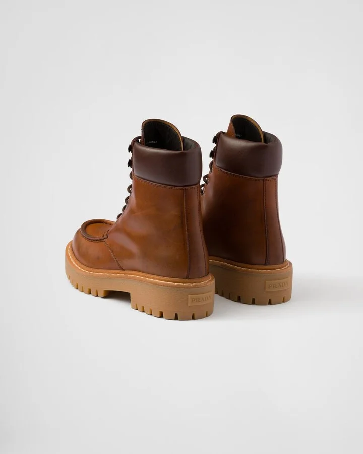 Prada Leather Ankle Boots - Image 4