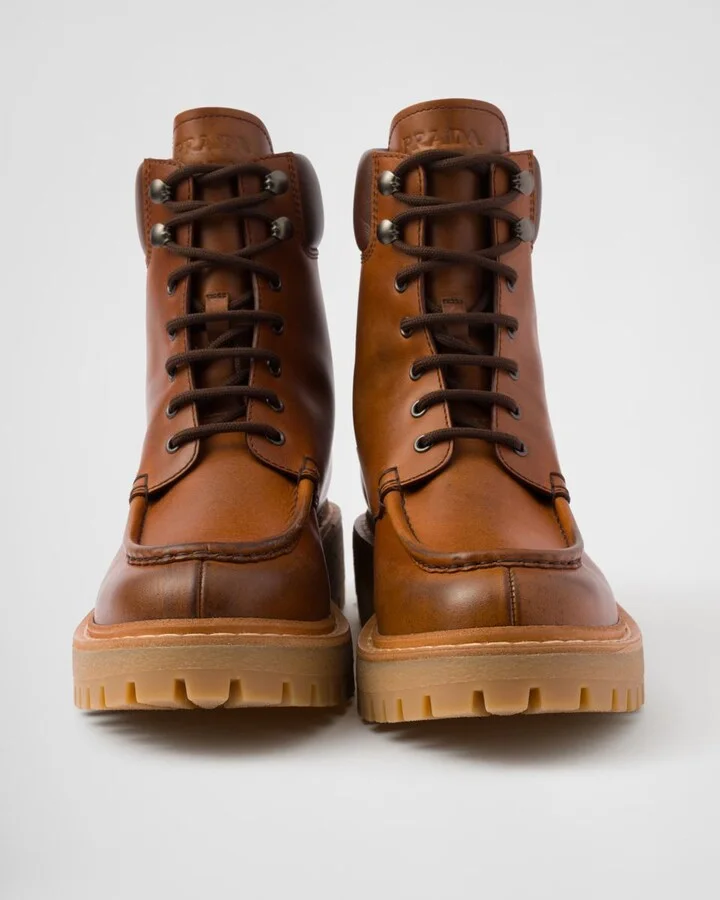 Prada Leather Ankle Boots - Image 5